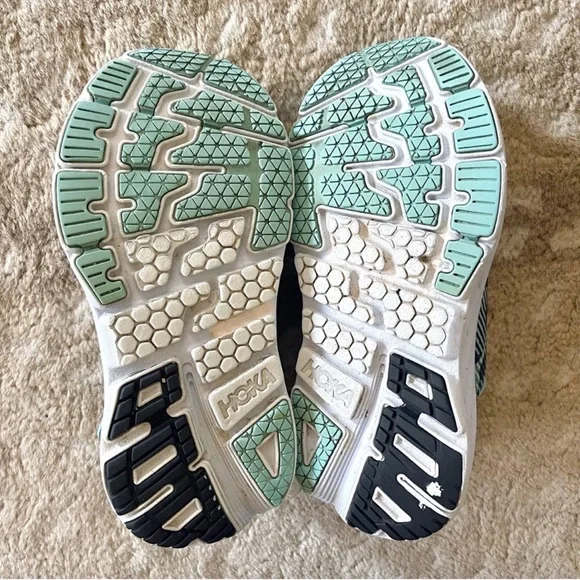 Hoka One One Bondi 5 Wide Medieval Blue Radiance Navy, Aqua, White Size 8.5 D - Picture 8 of 14